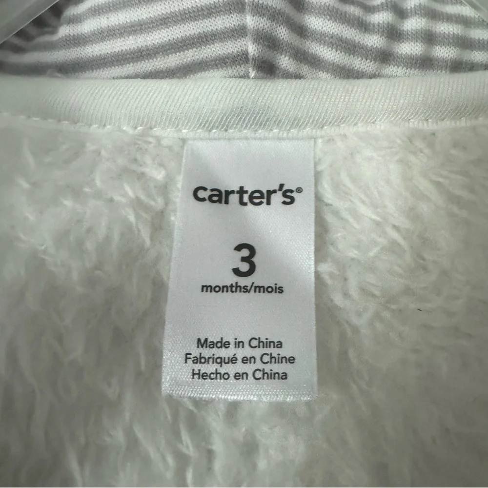Carters Baby 1Piece Sherpa Outerwear Size 3 months NWT
